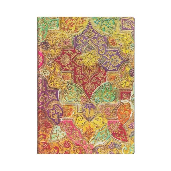 Bavarian Wild Flower Midi Lined Softcover Journal - Elegant Floral Notebook for Writing, Sketching & Note Taking - Perfect Gift for Women, Students & Artists