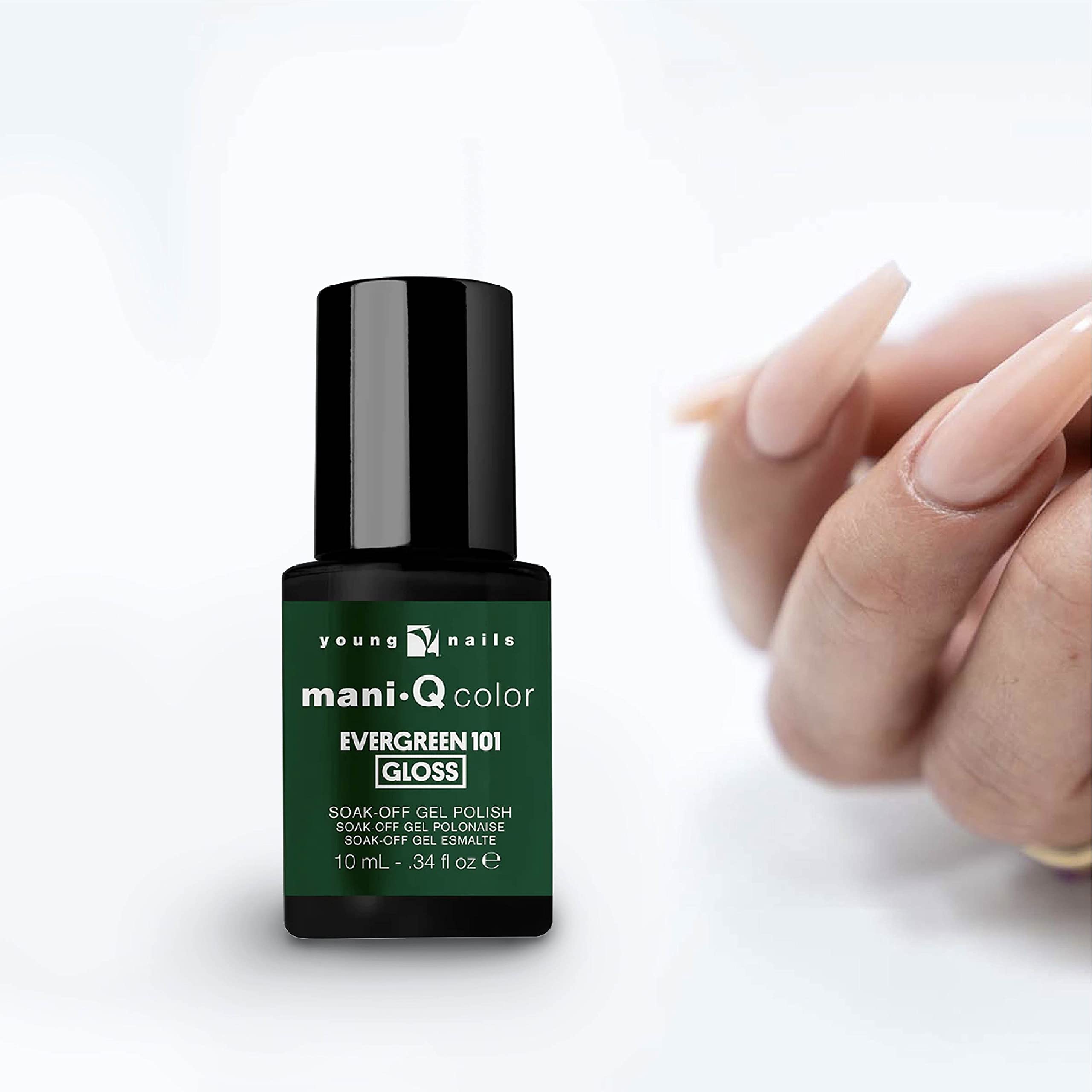Young Nails Mani-Q Gel Polish - Long-Lasting Color Gel for Natural & Artificial Nails | LED/UV Cured, Soak Off Formula (0.34 fl oz) | Perfect for Salon Professionals & DIY Nail Art at Home