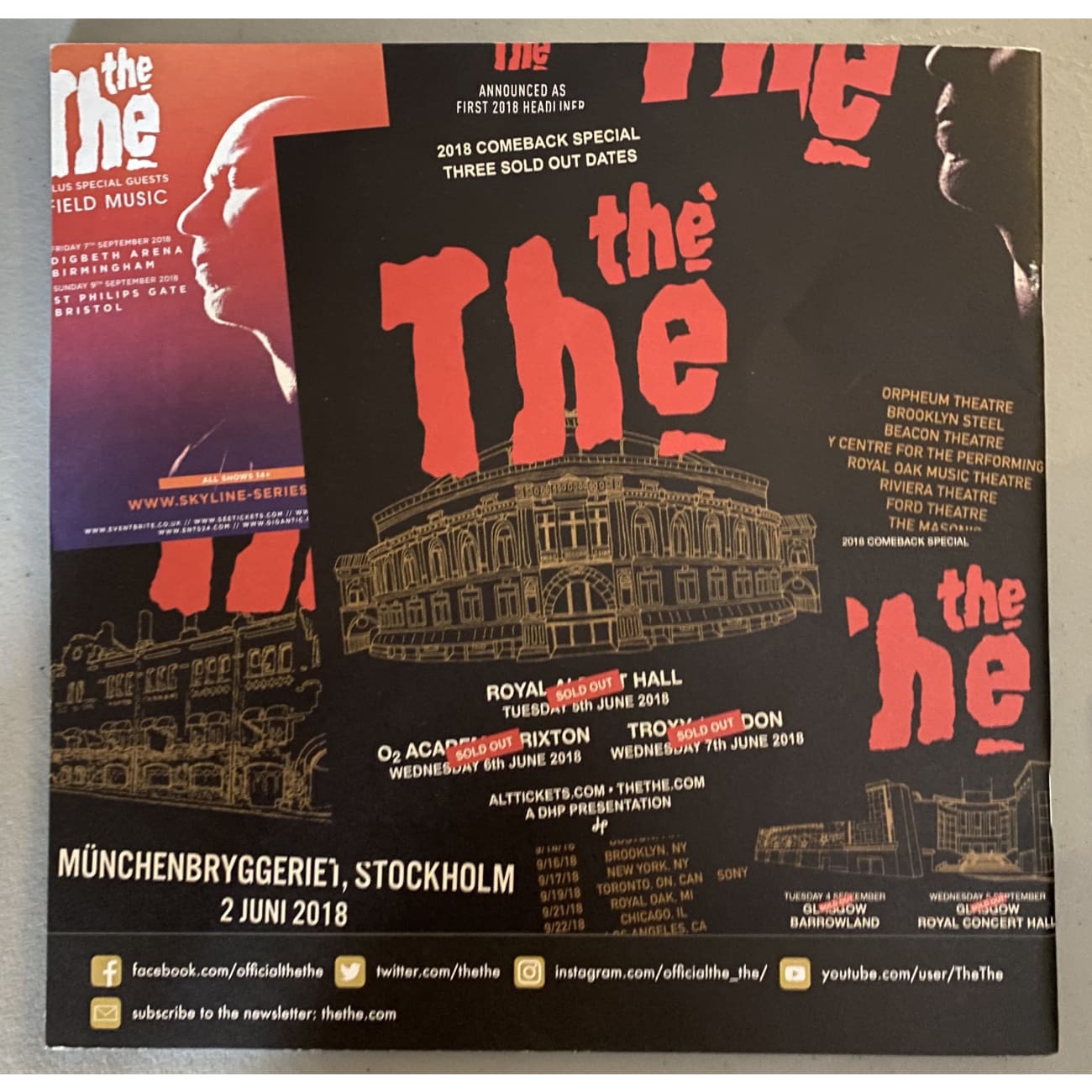 2018 Concert Tour Program & Ticket - Exclusive Collectible Memorabilia for Music Fans & Event Souvenirs