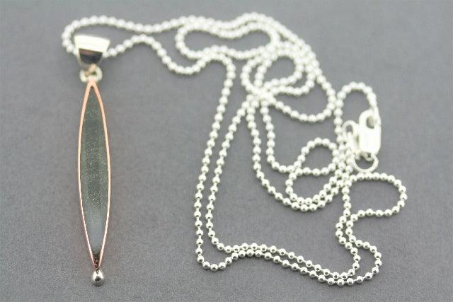 Natural Black Obsidian Copper Stone Pendant Necklace - 45cm Ball Chain for Protection & Healing - Perfect for Meditation, Yoga & Spiritual Gifts