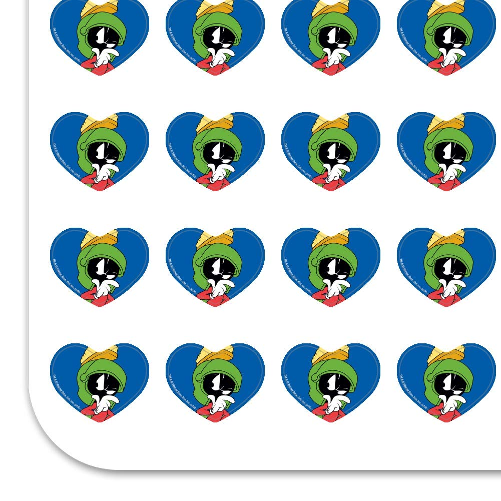 Looney Tunes Marvin The Martian Heart Shaped Planner Stickers - Cute Cartoon Scrapbook Decals for Bullet Journals, DIY Crafts & School Supplies | Perfect for Scrapbooking, Planner Decor & Gift Wrapping