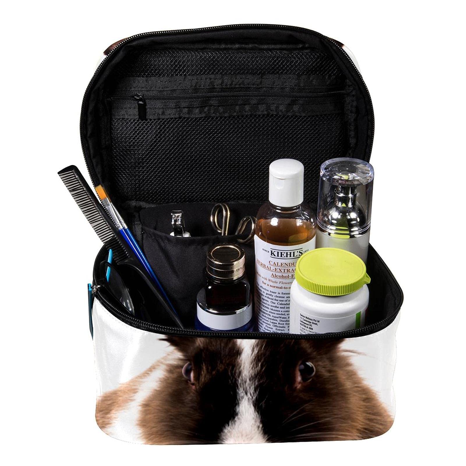 Cute Rabbit Cosmetic Bag for Women - Large Travel Makeup Organizer with Zipper, Perfect for Girls' Toiletries & Travel Essentials