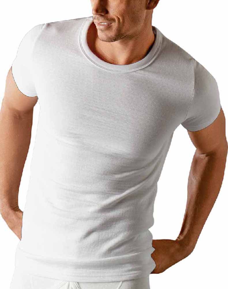 Uwear Men's Thermal Short Sleeve T-Shirt Vest Underwear - Warm Winter Base Layer for Outdoor Activities & Cold Weather