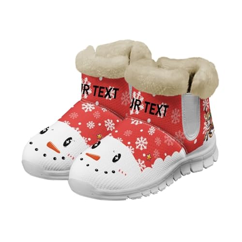 Cartoon Snowman Red