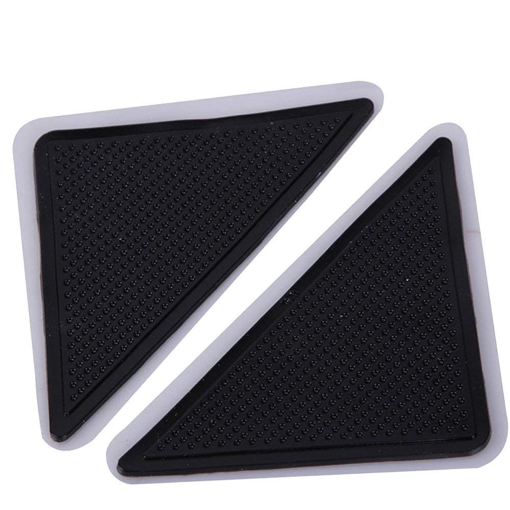 Muised Non-Slip Bathroom Carpet Pads (4-Pack) - Tri-Sticker Anti-Slip Mat for Shower, Bathtub & Floor - Waterproof Bath Accessories for Safety & Comfort