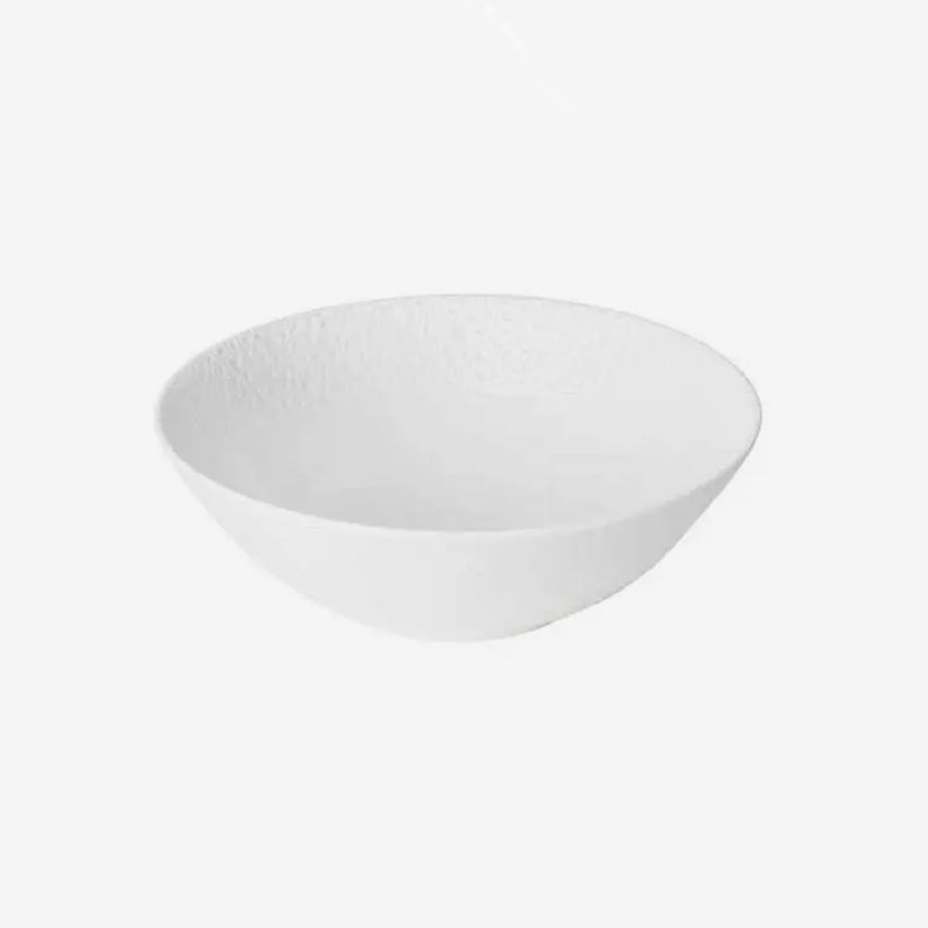Bernardaud Ecume White Porcelain Cereal Bowl - Elegant Dinnerware for Breakfast, Cereal & Soup | Perfect for Home Dining & Entertaining