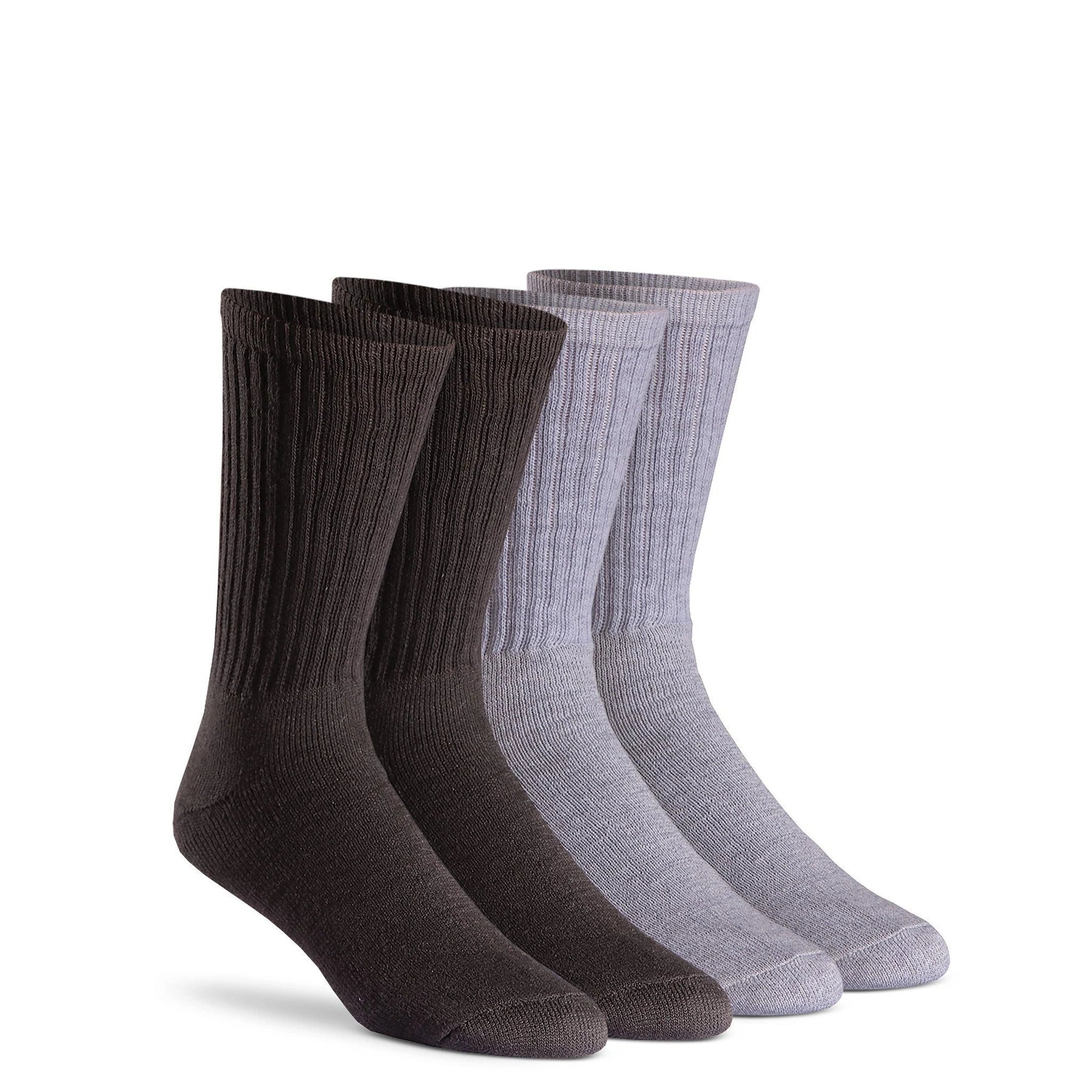 Fox River® Men's Rugged Crew Medium Weight Socks - 6 Pack Durable Outdoor Work & Hiking Socks for All-Day Comfort - Perfect for Construction, Hunting, and Winter Activities