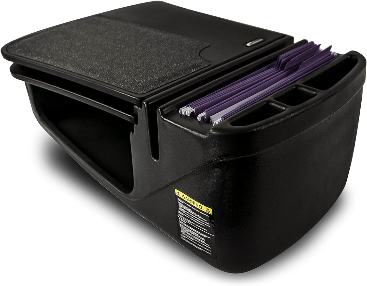 AutoExec AEGrip-01-BLK GripMaster Car Desk Organizer - Black Non-Slip Dashboard Tray for Phone, Keys & Essentials - Perfect for Road Trips, Commuting & Work Vehicles