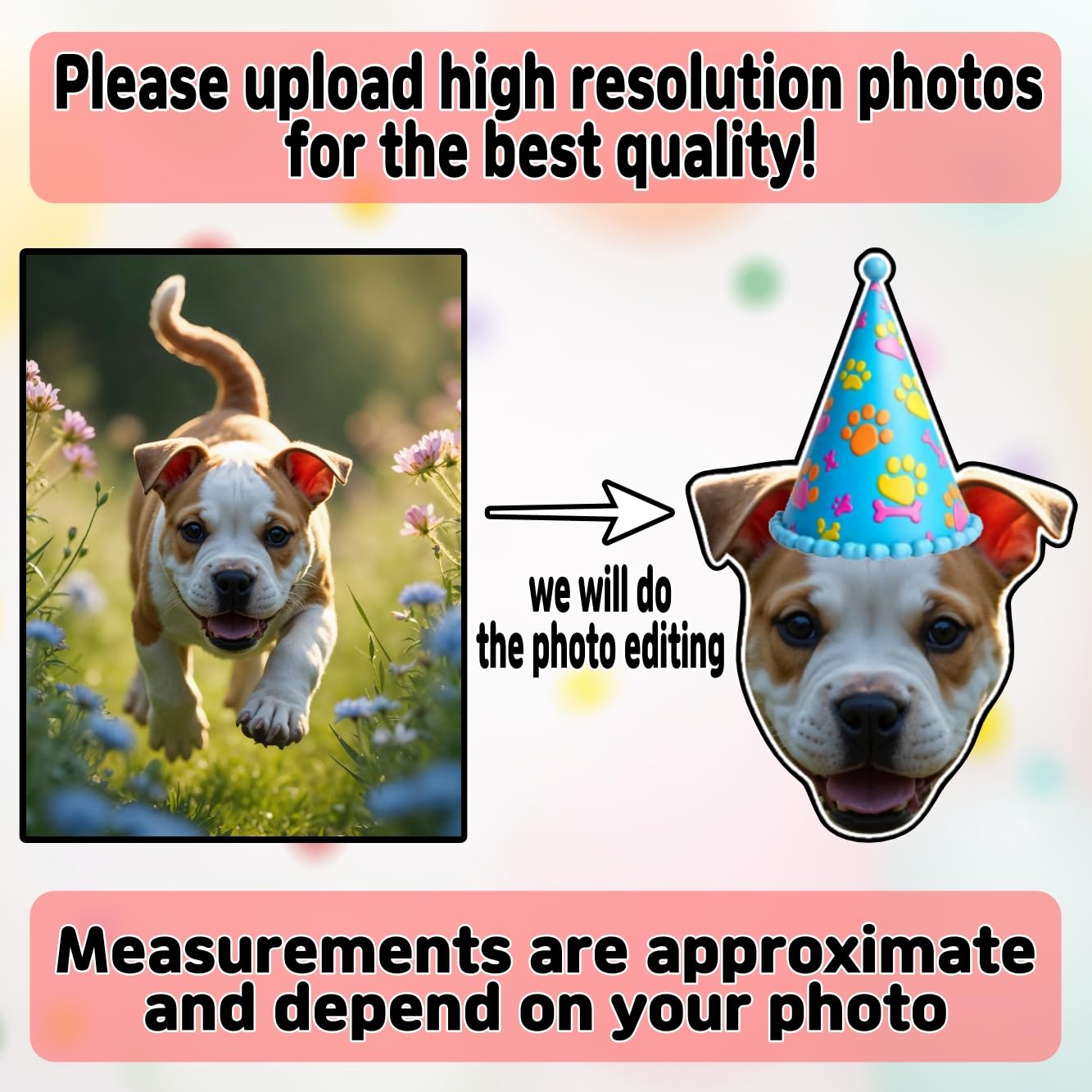 Custom Face Cupcake Toppers Set of 20 - Personalized Birthday Party Hat Decorations with Age Number for Kids Adults Pets - Perfect for Birthday Cakes, Baby Showers, and Pet Celebrations