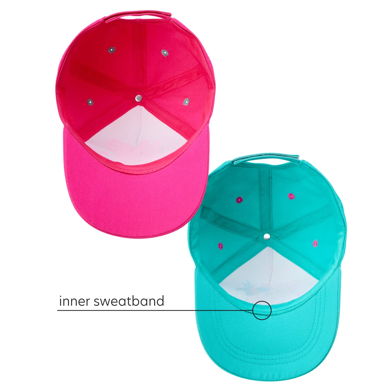**Hasbro Peppa Pig Baseball Cap for Girls – 2 Pack Adjustable Snapback Hats with Curved Brim, Pink & Teal, Ages 2-4 – Perfect for Playtime, Dress-Up & Outdoor Adventures**