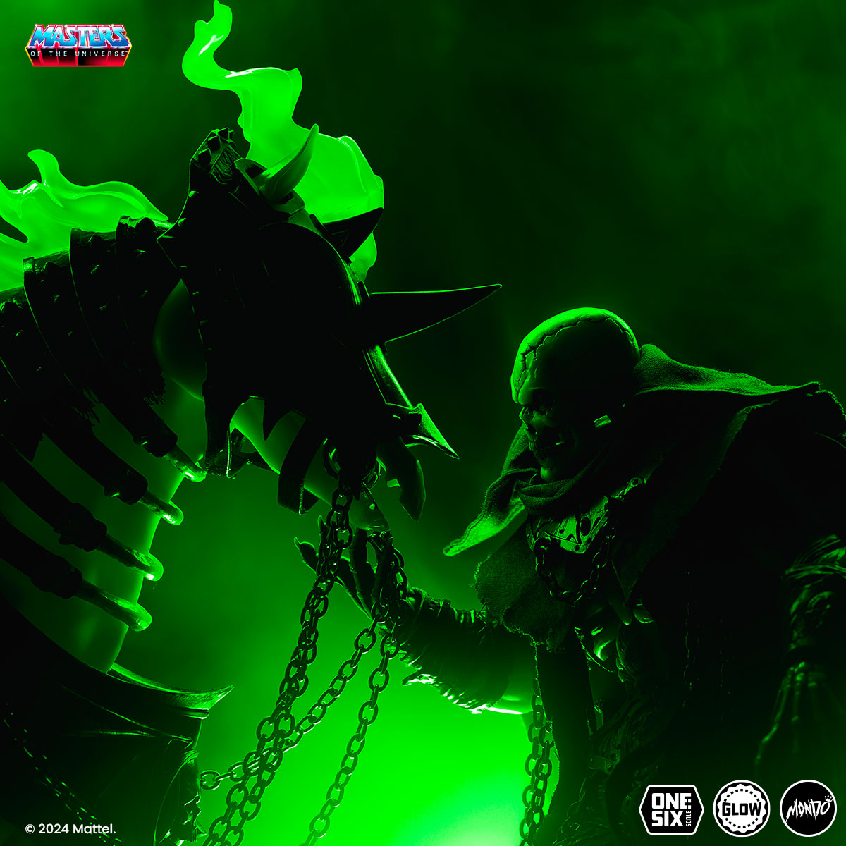 Masters of the Universe Scare Glow Deluxe 1/6 Scale Action Figure - Timed Edition Collectible for Display & Role Play | Perfect for Fans, Collectors, and Home Decor