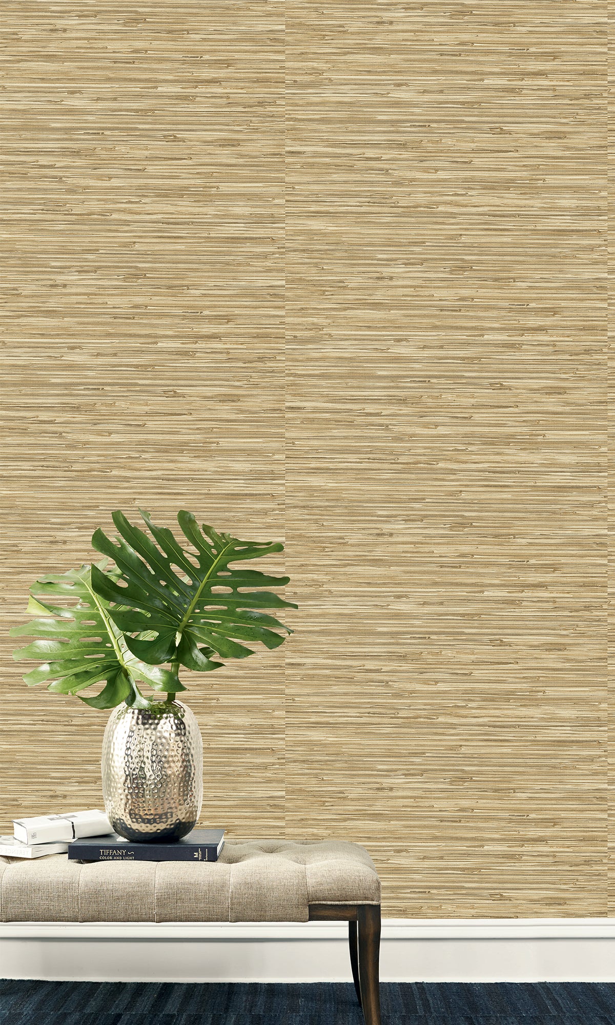 Grasslands Grasscloth Inspired Vinyl Commercial Wallpaper C7616 - Textured Peel and Stick Wall Covering for Offices, Restaurants & Home Decor