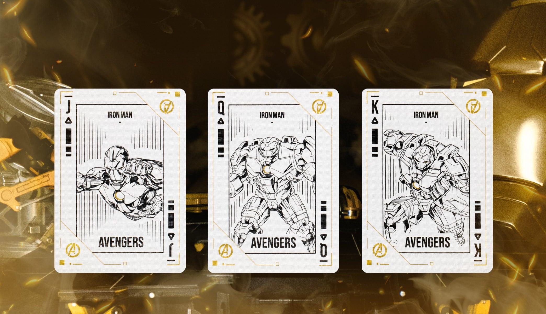 Iron Man MK 21 Gold Foil Playing Cards - Premium Collectible Marvel Superhero Poker Cards for Game Nights, Gifts & Collectors