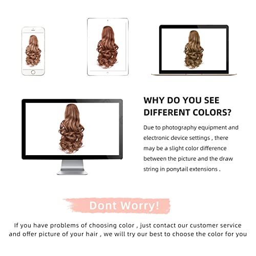 Natural Wavy Ponytail Hair Extension for Women - Clip-in Synthetic Hairpiece for Volume & Length - Perfect for Parties, Weddings & Everyday Styling