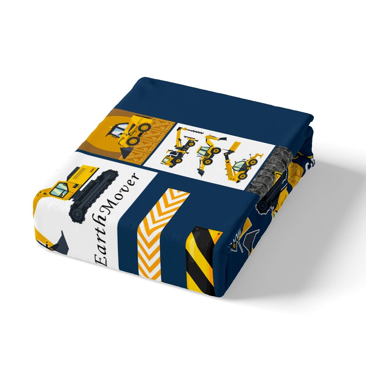 Kids Construction Truck Bedding Set - Excavator, Bulldozer Duvet Cover for Boys | Twin Size Construction Site Theme Bedroom Decor | Perfect for Playful Bedrooms & Construction-Themed Birthday Gifts