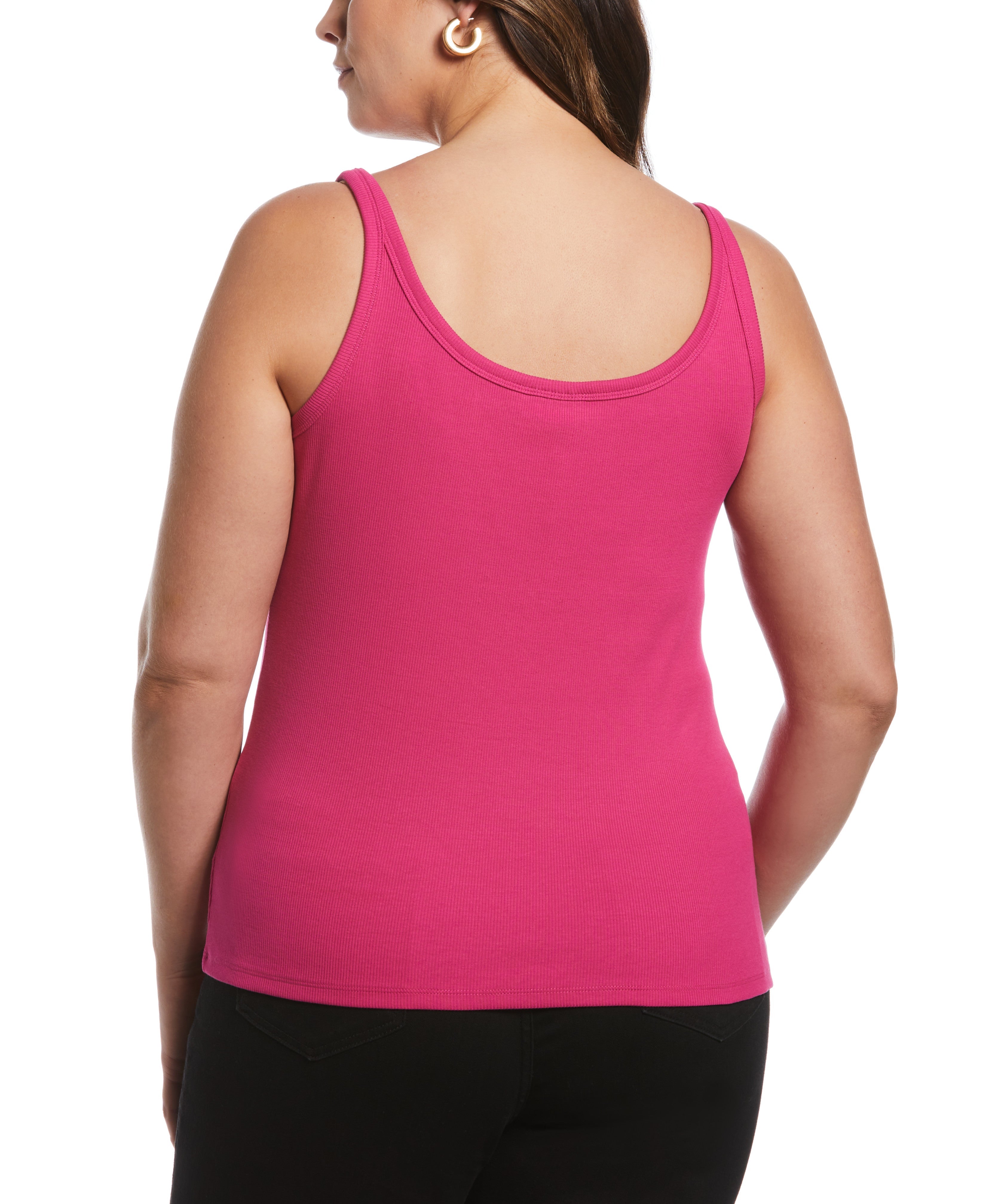 Plus Size Ribbed Tank Top for Women - Stretchy & Comfortable Casual Summer Tops - Perfect for Layering, Beachwear & Everyday Outfits