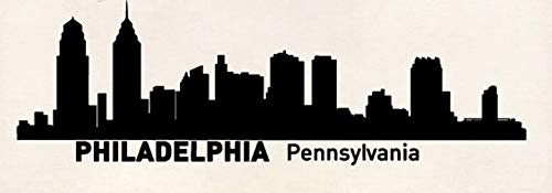 Philadelphia Pennsylvania City Skyline Rubber Stamp - Custom Logo Stamp for Business, Wedding Invitations, Save the Date & DIY Crafts | Perfect for Scrapbooking, Card Making & Stationery Design