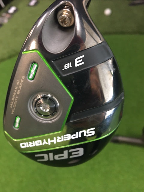Callaway Epic Super Hybrid Golf Club - Demo Model for Men & Women | Perfect for Long Fairway Shots & Tight Lies | Golf Equipment & Accessories