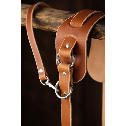 HoldFast Gear Money Maker Solo Sling Right Handed Camera Strap (Medium, Tan) - Premium Leather Camera Harness for DSLR & Mirrorless Cameras - Perfect for Wedding, Travel & Outdoor Photography