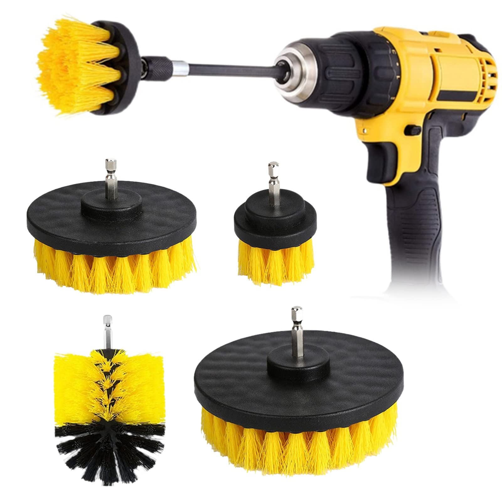 4-Piece Drill Brush Attachment Set - 2