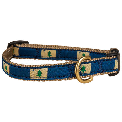 Maine Flag Dog Collar - Durable Nylon Pet Collar with State Pride Design - Perfect for Walks, Hiking & Patriotic Events