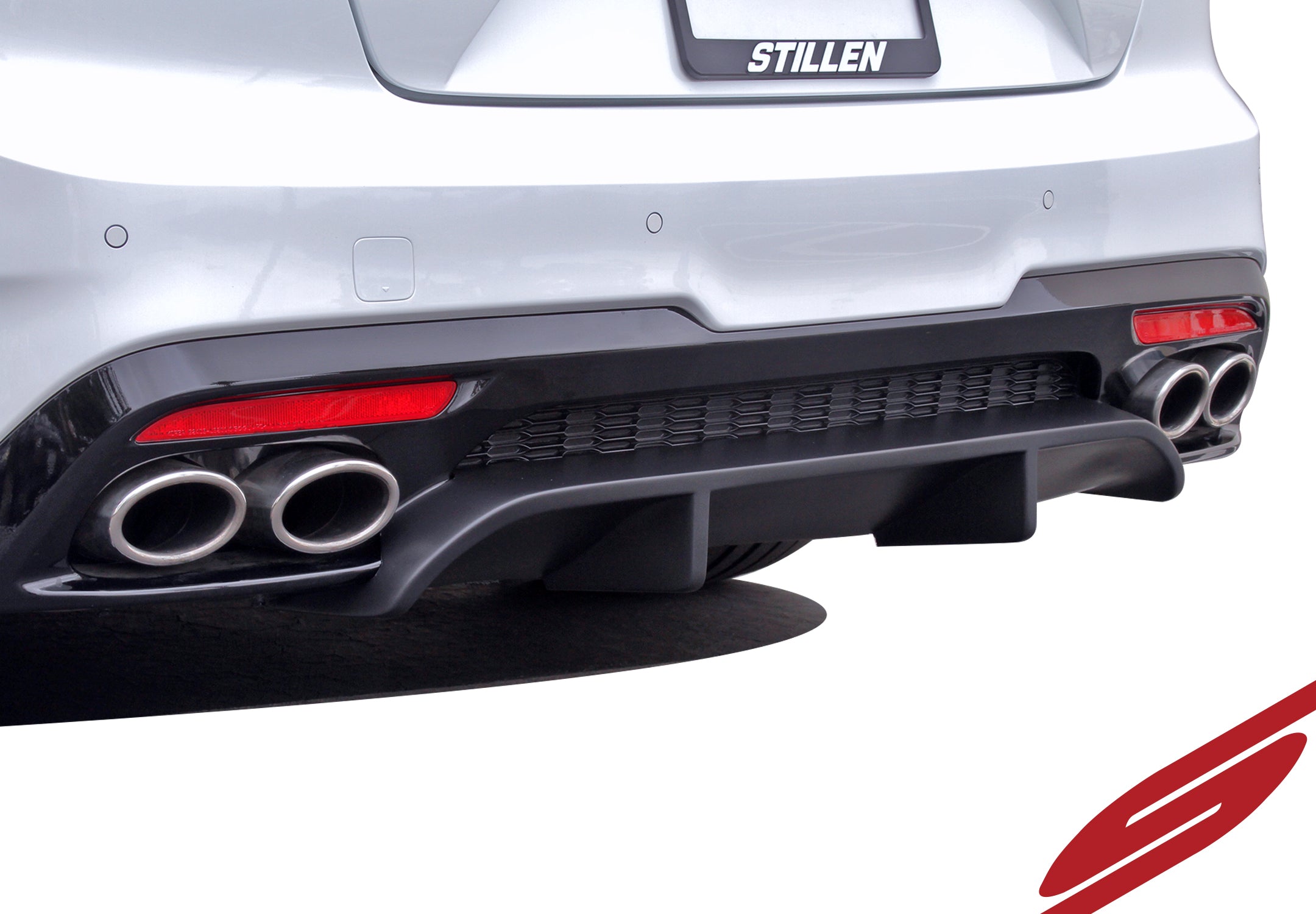2018-2021 Kia Stinger GT AWD/RWD 3.3TT Rear Diffuser - Matte Black Performance Upgrade (KB26002MB) | Enhances Aerodynamics & Sporty Look for Street Racing & Car Shows