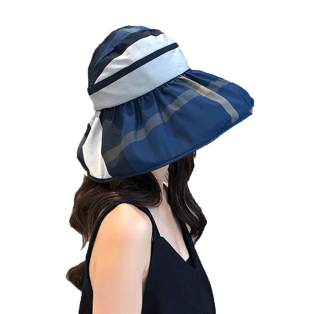 ToBe-U Foldable Sun Hat for Women - UPF 50+ UV Protection Wide Brim Summer Beach Hat, Lightweight & Packable for Travel, Outdoor, Seaside, and Gardening