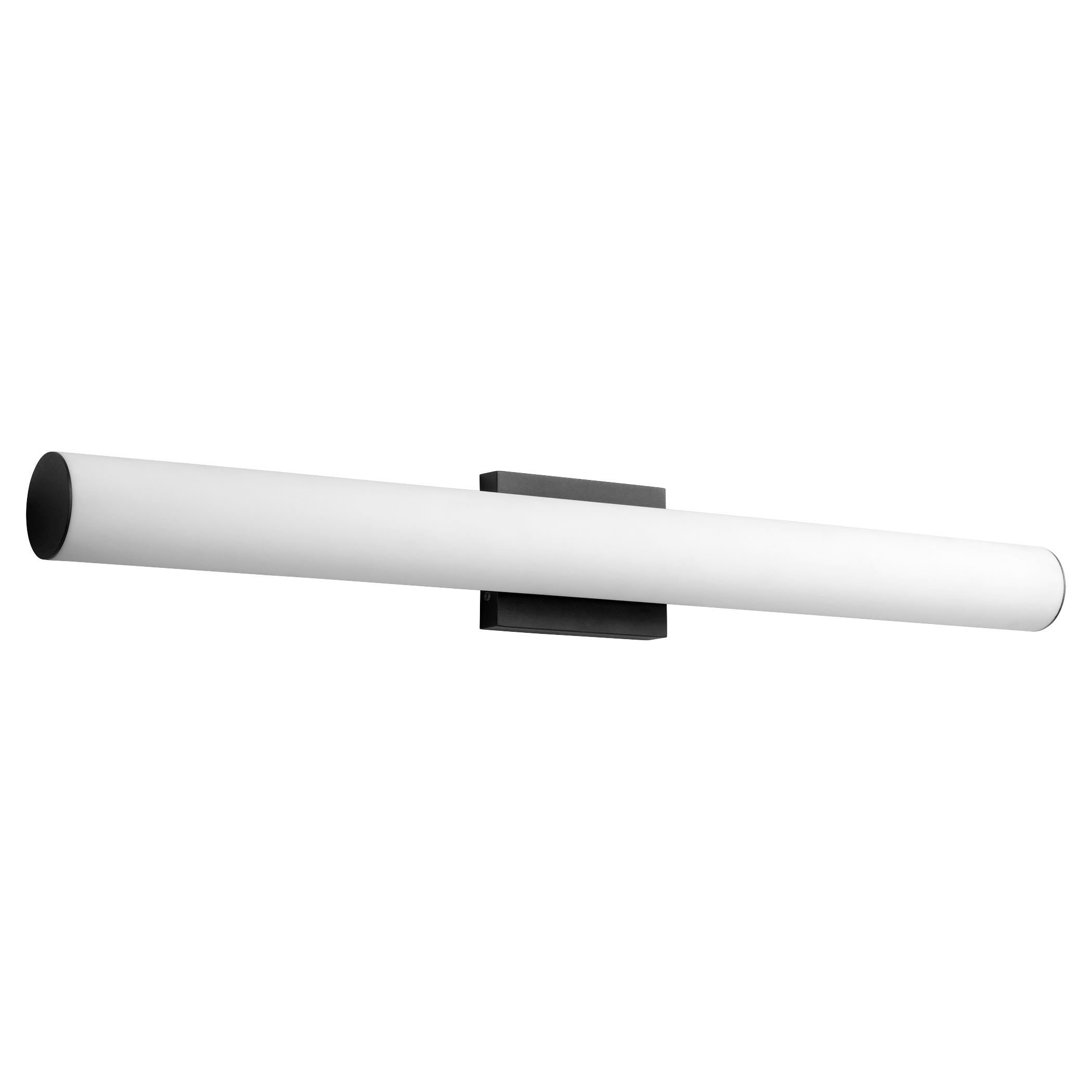 Oxygen Fugit 3 5013 15 Vanity LED Light - 35 Inch Modern Bathroom Mirror with Matte White Frame & Black Acrylic Lens, 3000K Warm White Lighting - Perfect for Makeup Vanity, Dressing Room & Contemporary Bathroom Decor