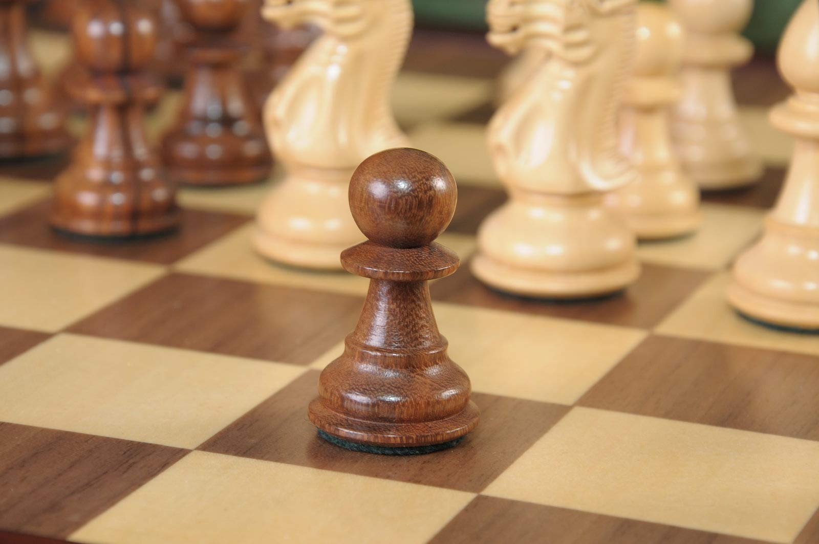 The House of Staunton Classic Series Library Chess Set with Drawer - Premium Wooden Chess Board & Pieces for Home, Office, and Library Decor