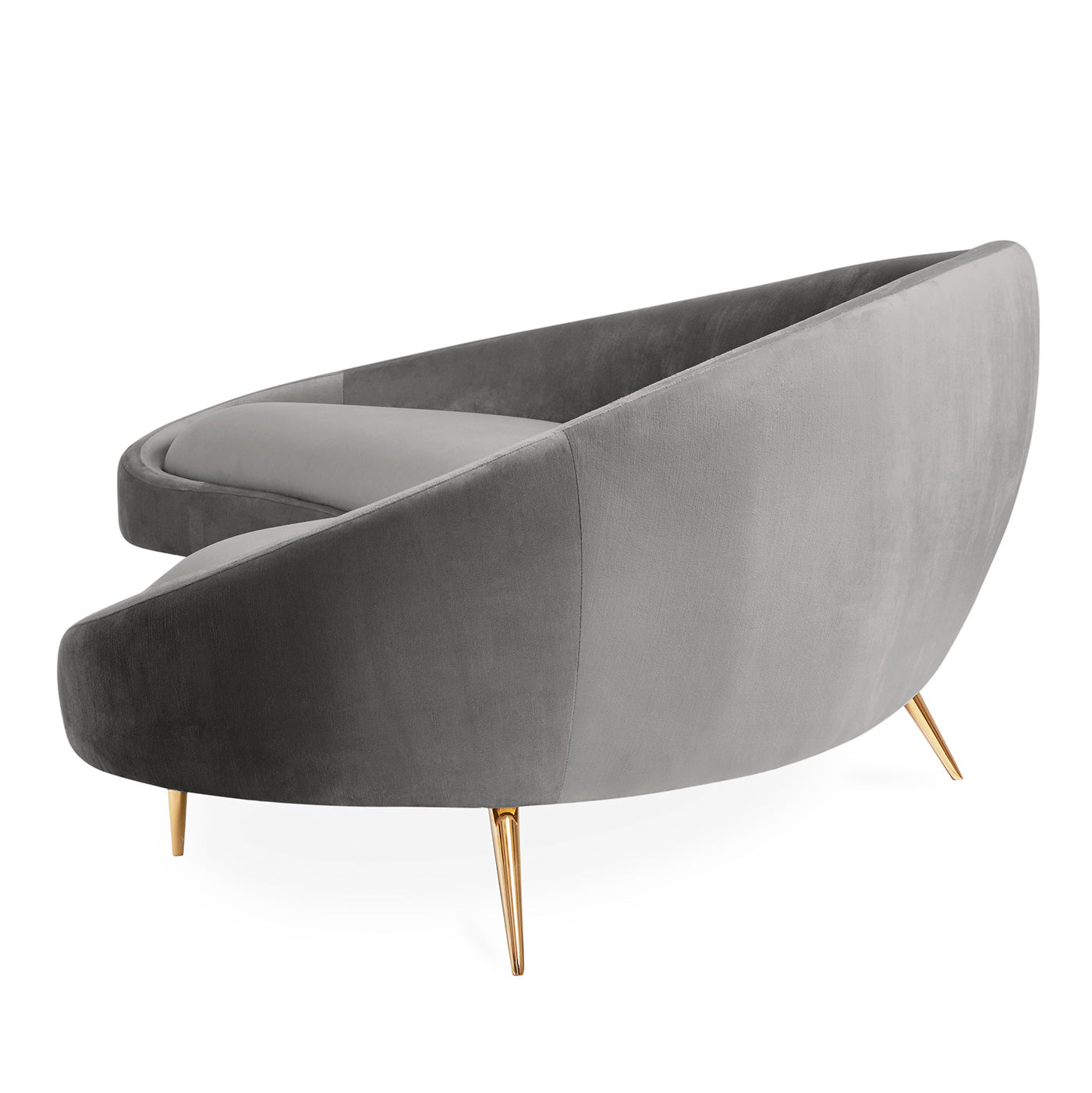 Ether 94 Curved Sofa - Modern Sectional Couch for Living Room, Lounge & Office - Comfortable L-Shaped Sofa with Premium Fabric - Perfect for Small Spaces & Home Decor