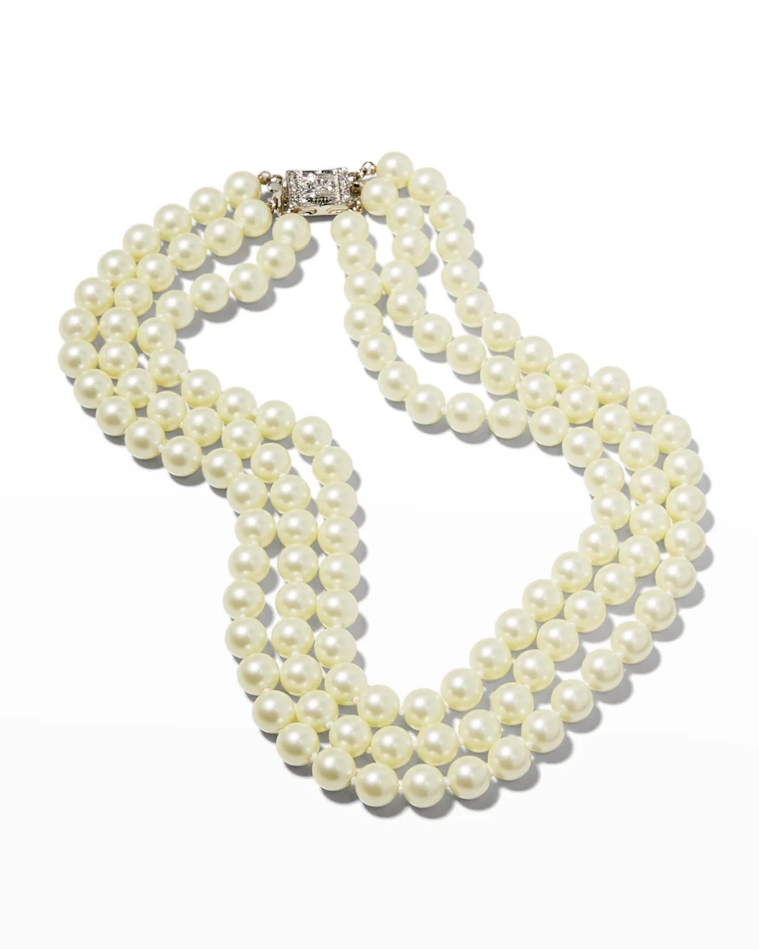 Kenneth Jay Lane Pearl Necklace - Elegant Jewelry Inspired by Barbara Bush & Jackie Kennedy | Perfect for Formal Events, Weddings & Vintage Fashion Lovers