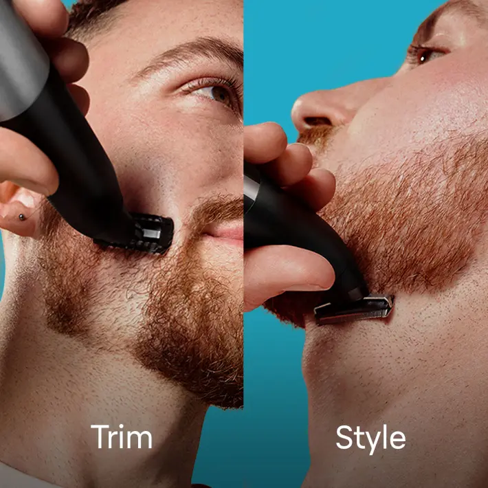 Braun Hybrid Trimmer for Men - Face & Body Grooming Kit with Precision Trimmer & Shaver - Perfect for Travel, Home, and Gym Use