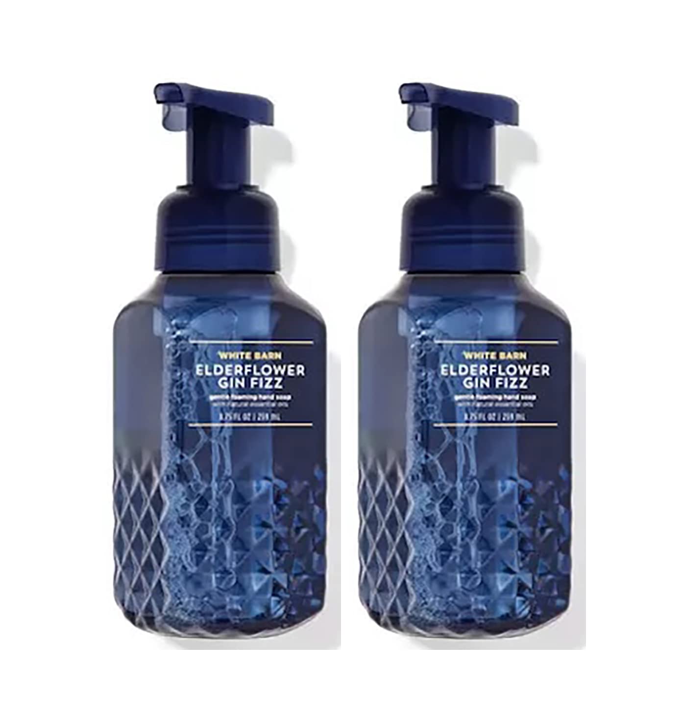 Bath & Body Works Gentle Foaming Hand Soap 8.75oz 2-Pack (Elderflower Gin Fizz) - Moisturizing & Refreshing Scent for Soft Hands - Perfect for Home, Office & Bathroom Use
