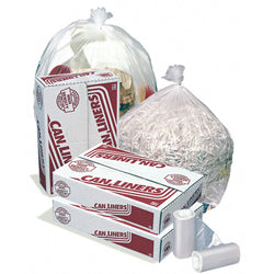 40x48 Inch HDPE 16 Micron Extra Heavy Duty Trash Bags - 40-45 Gallon Clear Can Liners, Coreless Roll (250 Count/Case) - Perfect for Commercial Kitchens, Office Buildings & Outdoor Waste Bins