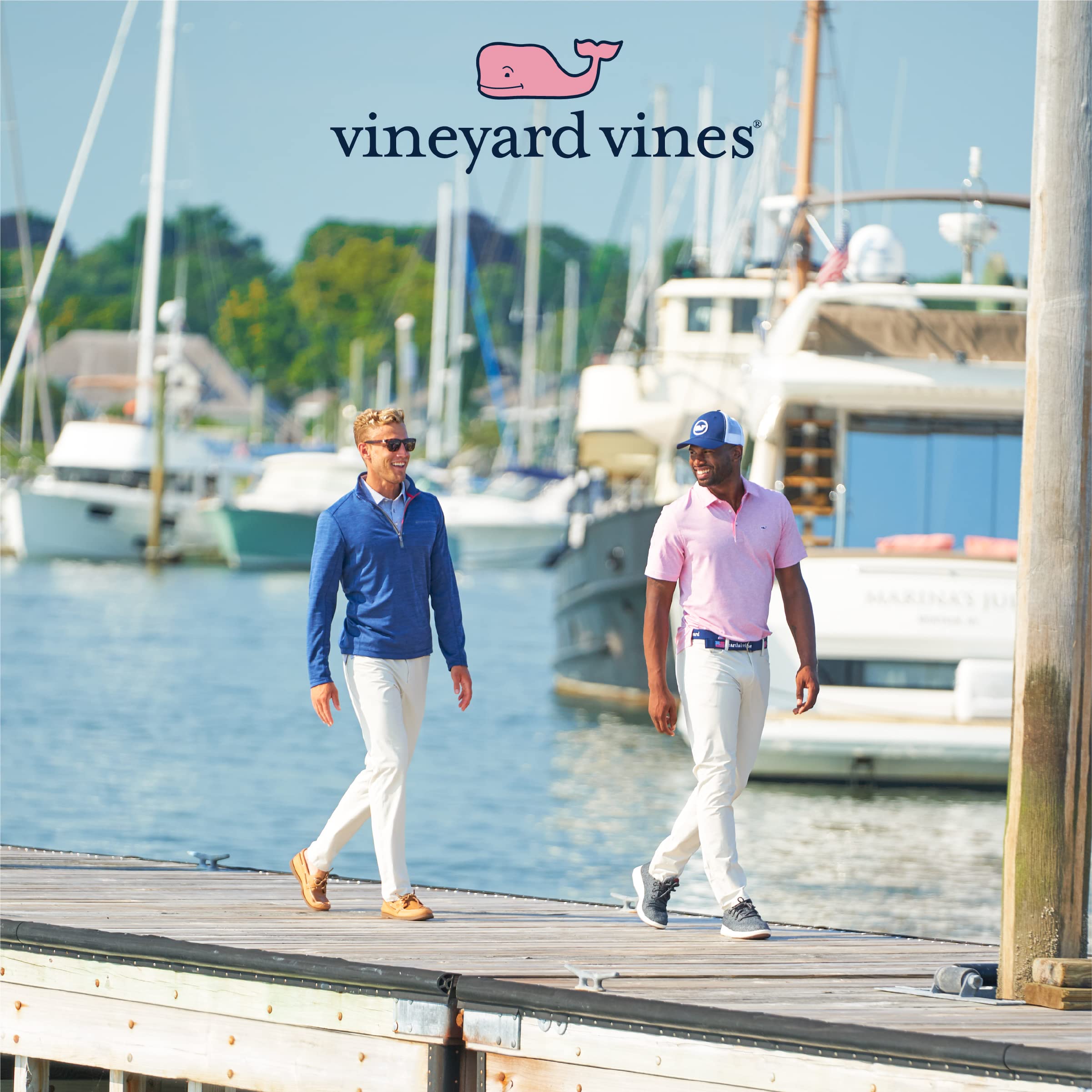 Vineyard Vines Men's French Terry Hoodie - Soft & Comfortable Pullover Sweatshirt for Casual Wear, Lounge & Outdoor Activities