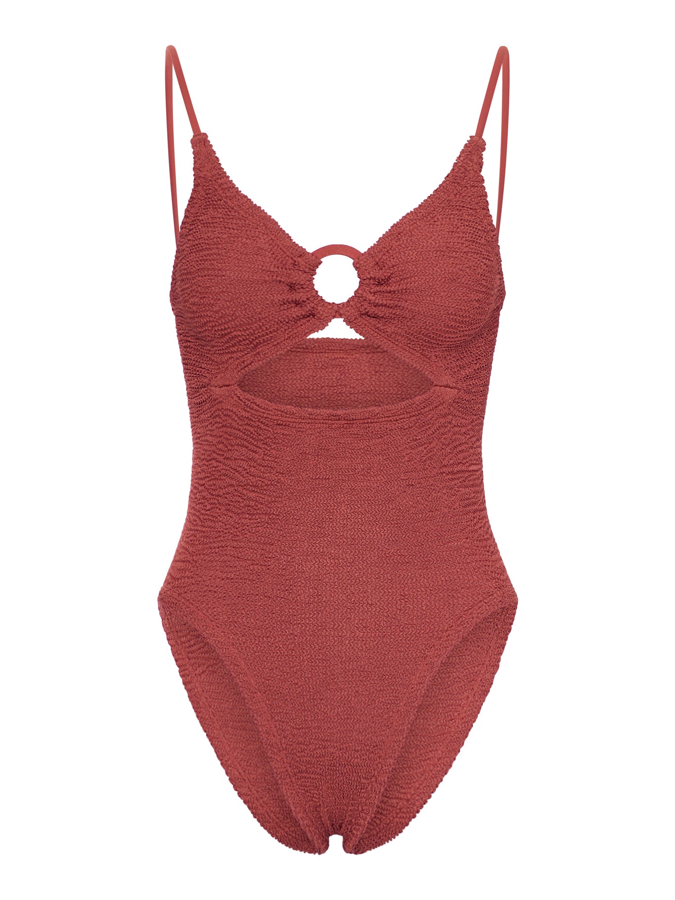 Hunza G Crystal Swimwear - Pink & Purple Scrunchie Metallic Rosewood | Stylish Swimsuits for Beach, Pool & Summer Vacations