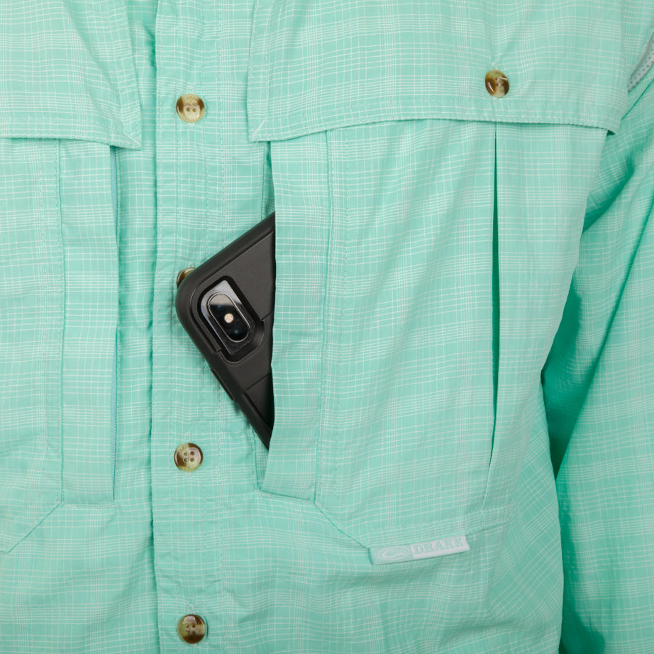 Wingshooter's Plaid Long Sleeve Sun Shirt - UPF 50+ Sun Protection for Hunting & Outdoor Activities