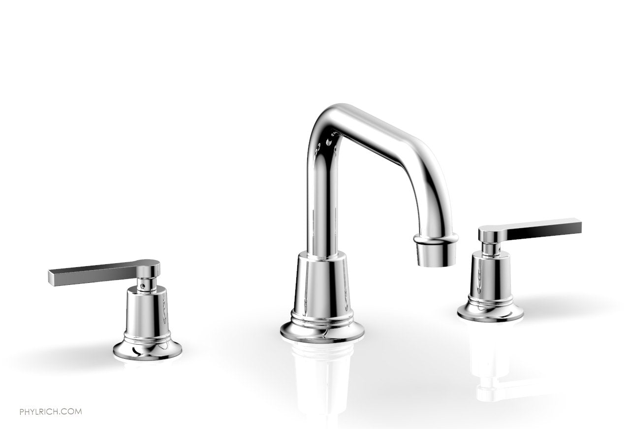 HEX MODERN Deck Tub Faucet Set with Lever Handles - Model 501 45 - Perfect for Bathroom Renovation & Modern Home Decor