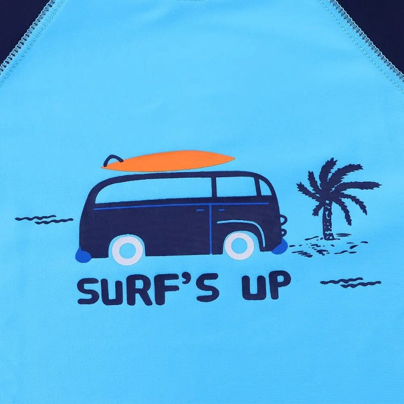 Adorable Long Sleeve Cartoon Swimwear for Toddlers - UPF 50+ Sun Protection Baby Bathing Suit | Perfect for Beach, Pool & Summer Water Play
