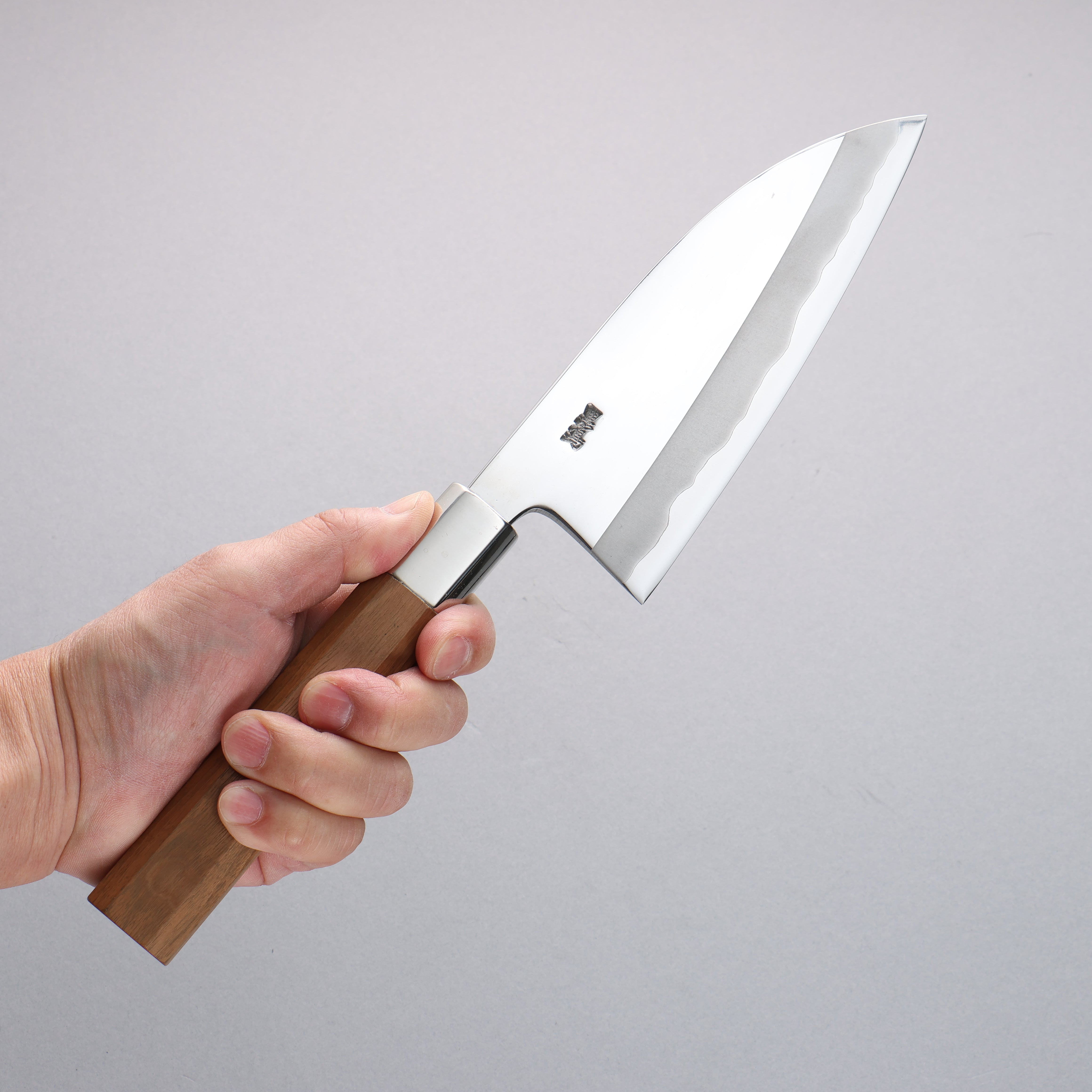 Premium Kurotori Silver Steel No.3 Migaki Finished Deba Knife 165mm with Walnut Handle - Professional Japanese Chef Knife for Sushi, Fish Filleting & Precision Cutting