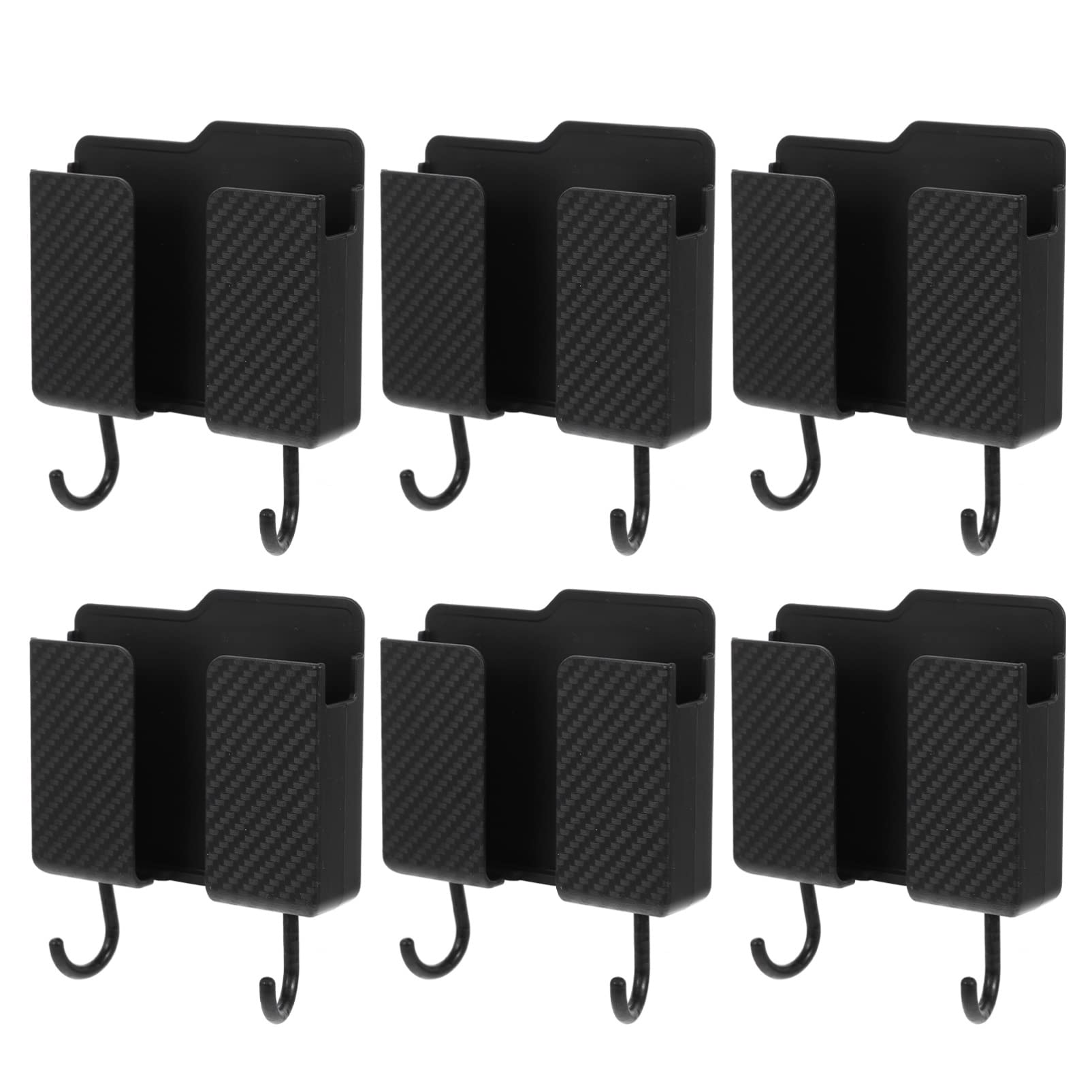 6PCS Multifunctional Acrylic Phone Holder & Key Hook - Remote Control Storage Box for TV, Bedroom, and Office Organization - Perfect for Wall Mounting and Clutter-Free Spaces