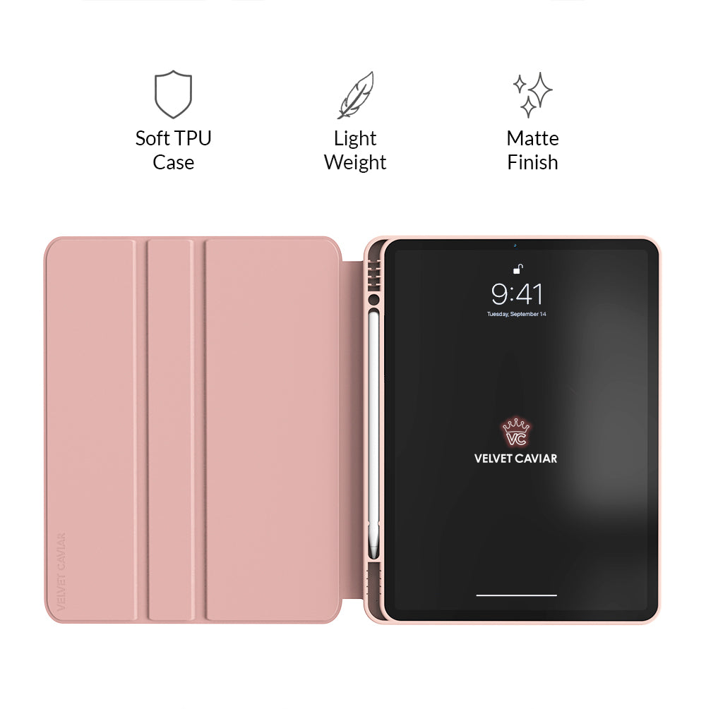 Blush Leopard iPad Case 2.0 - Stylish Protective Cover for iPad Air/Pro, Soft TPU Shockproof Shell with Precise Cutouts | Perfect for Work, School & Travel Accessories
