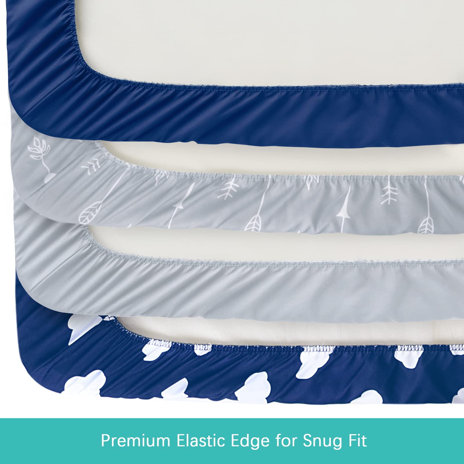 4 Pack Soft Microfiber Changing Pad Covers (32