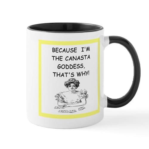 White/Black Inside - Canasta Joke Mugs