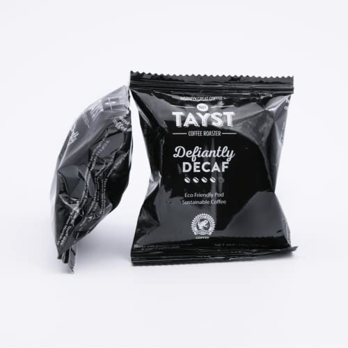Tayst Compostable Decaf Coffee Pods | Biodegradable K-Cups Compatible with Keurig | 100% Eco-Friendly Single Serve Coffee | Gourmet Decaffeinated Coffee in Sustainable Packaging | Perfect for Home, Office & Eco-Conscious Coffee Lovers