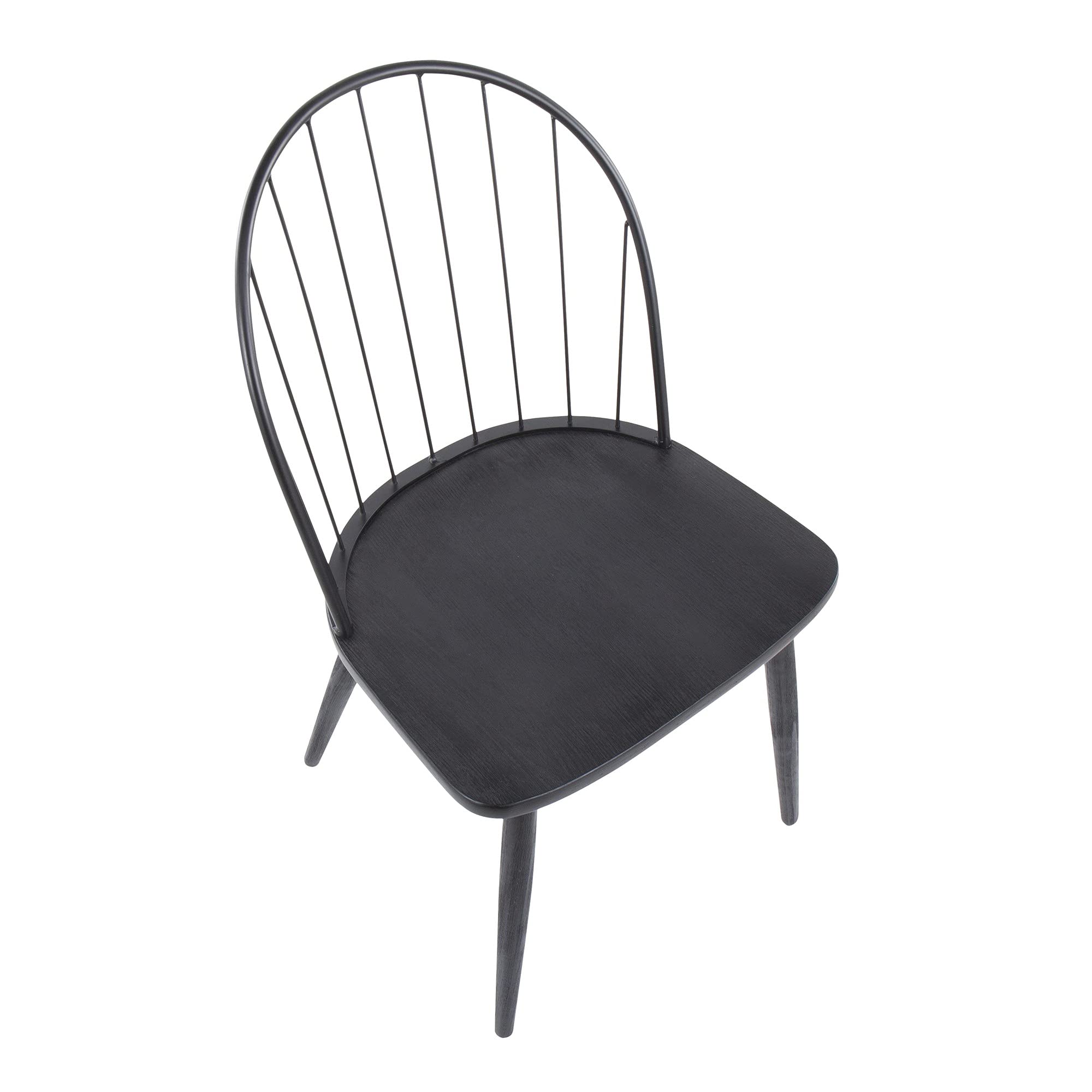LumiSource Riley High Back Wood Dining Chairs Set of 2 - Modern Kitchen Chairs for Dining Table - Perfect for Home, Restaurant & Office Use