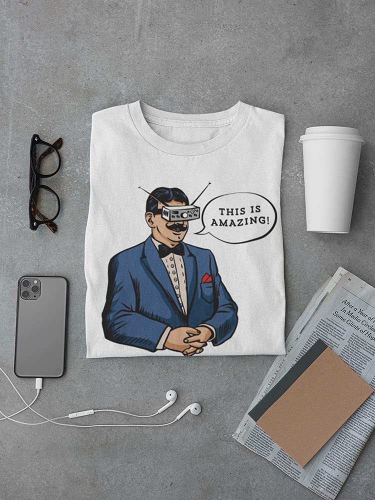 Smartprints Men's Graphic T-Shirt with Mustache & Headset Design - Cool Casual Wear for Gaming, Music & Everyday Outfits