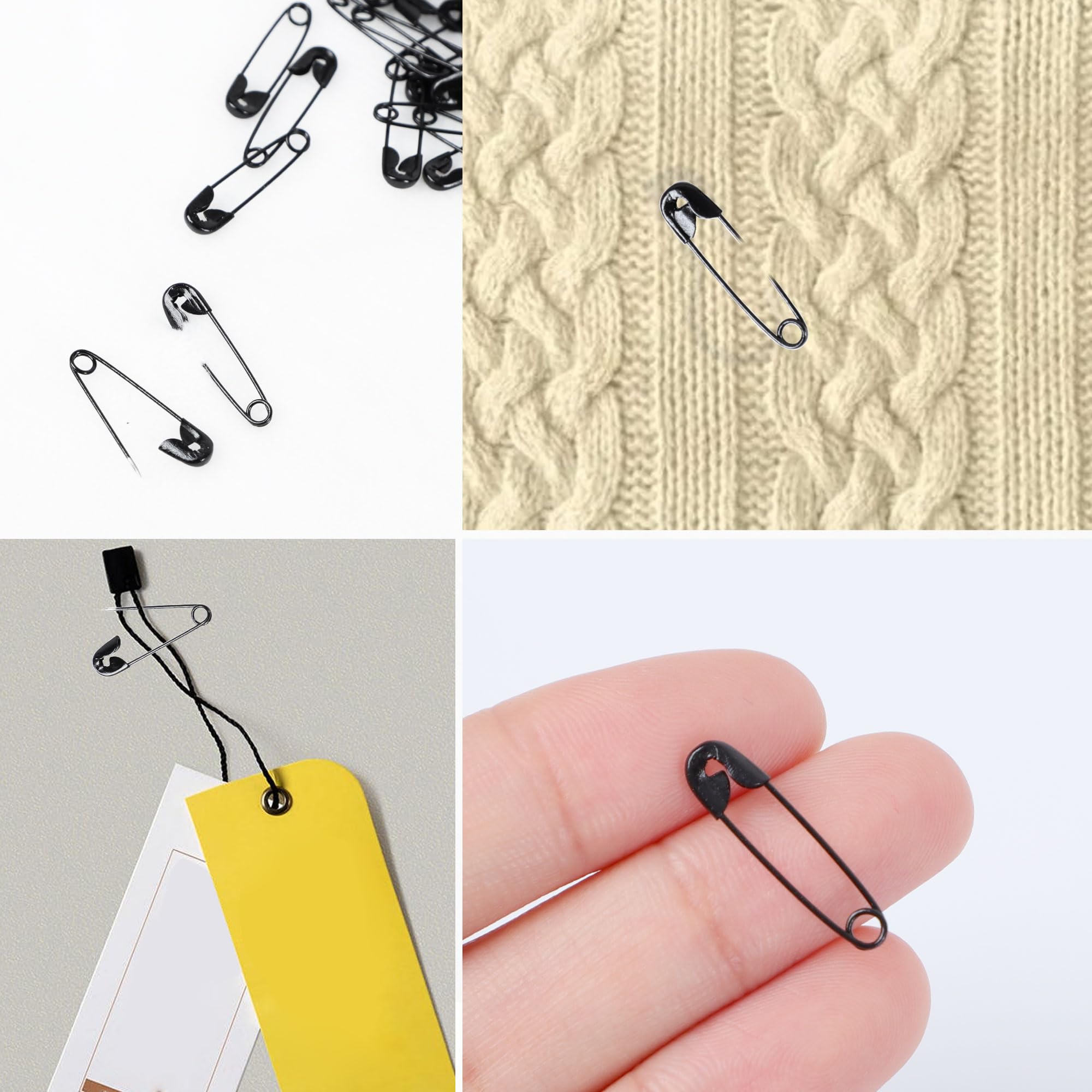 uxcell 100PCS Small Safety Pins 0.8x0.2 Inch - Rust Resistant for Clothes & Crafts