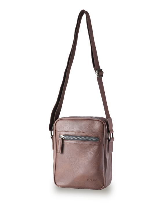 Tosca VG016 Vegan Leather Shoulder Side Bag for Women - Chocolate Brown Crossbody Purse - Perfect for Work, Travel, and Everyday Use