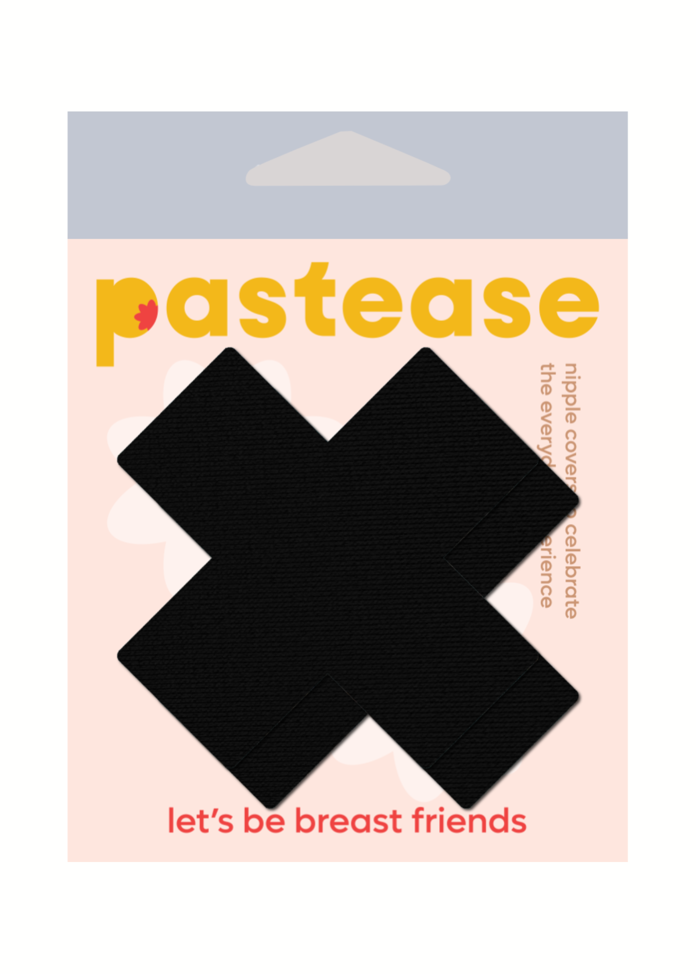 Matte Black Cross Nipple Pasties - Fashionable Adhesive Covers for Women | Perfect for Halloween, Cosplay, and Sensual Wear
